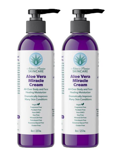 Two Aloe Vera Cream Bottles