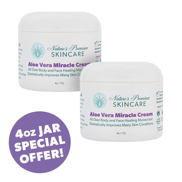 Special Offer: Two 4oz Jars Aloe Vera Cream