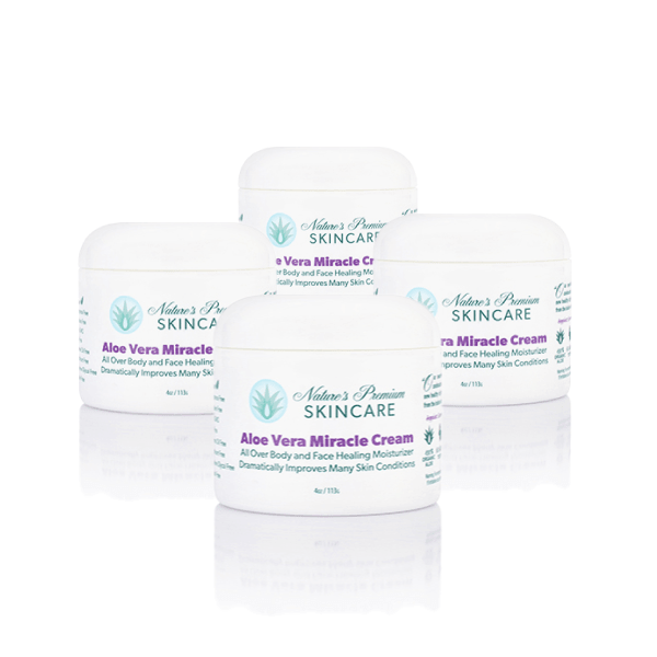 Aloe Vera Miracle Cream: 4x 4oz Jars Only - https://naturespremiumskincare.com/