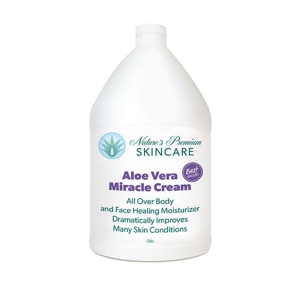 Aloe Vera Miracle Cream GALLON – BEST DEAL! SAVE 60% (FREE HAND PUMP)