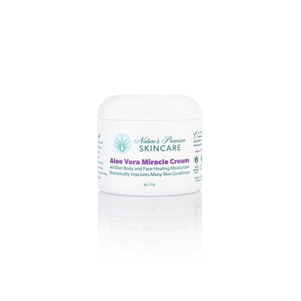 Aloe Vera Miracle Cream: 4x 4oz Jars Only - https://naturespremiumskincare.com/